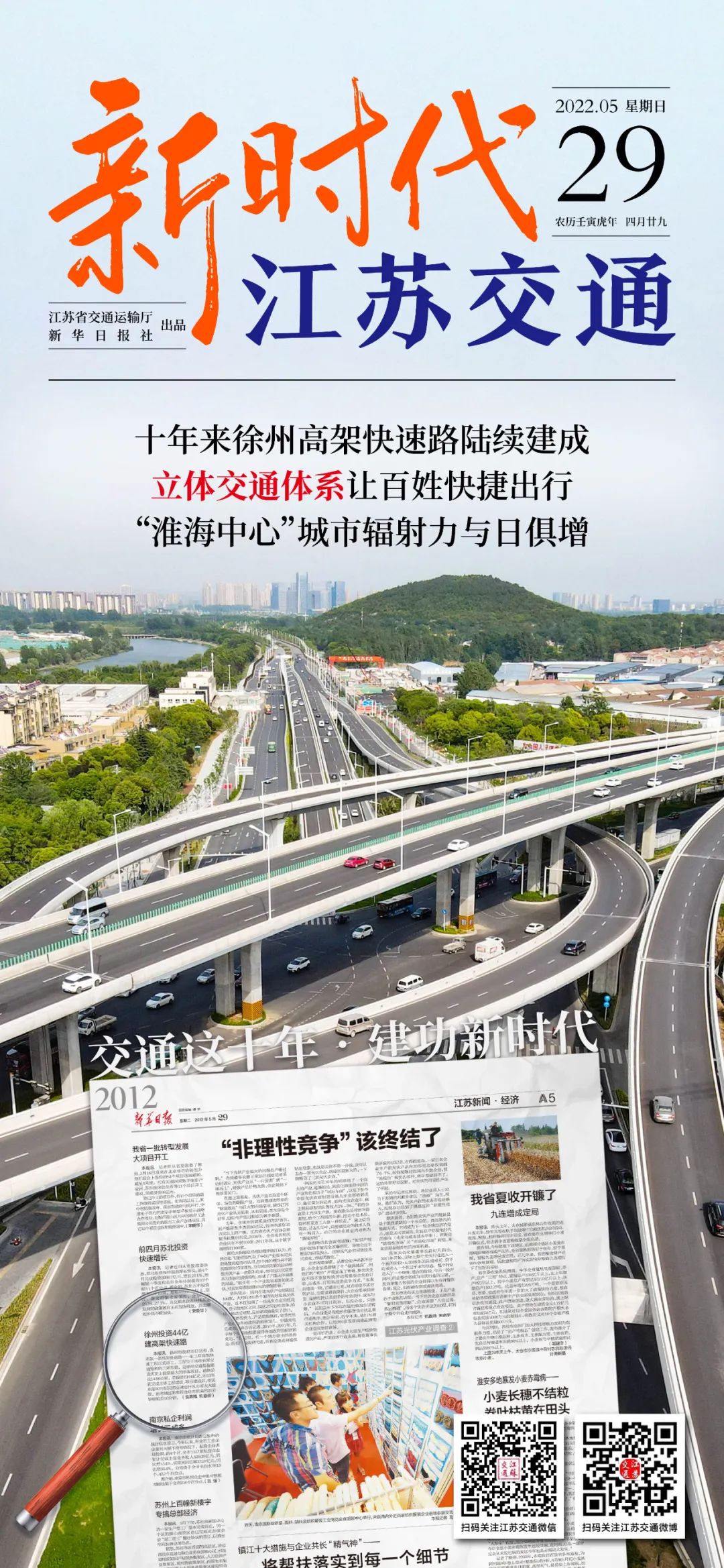 新時(shí)代江蘇交通｜十年來徐州高架快速路陸續(xù)建成，立體交通體系讓百姓快捷出行，“淮海中心”城市輻射力與日俱增