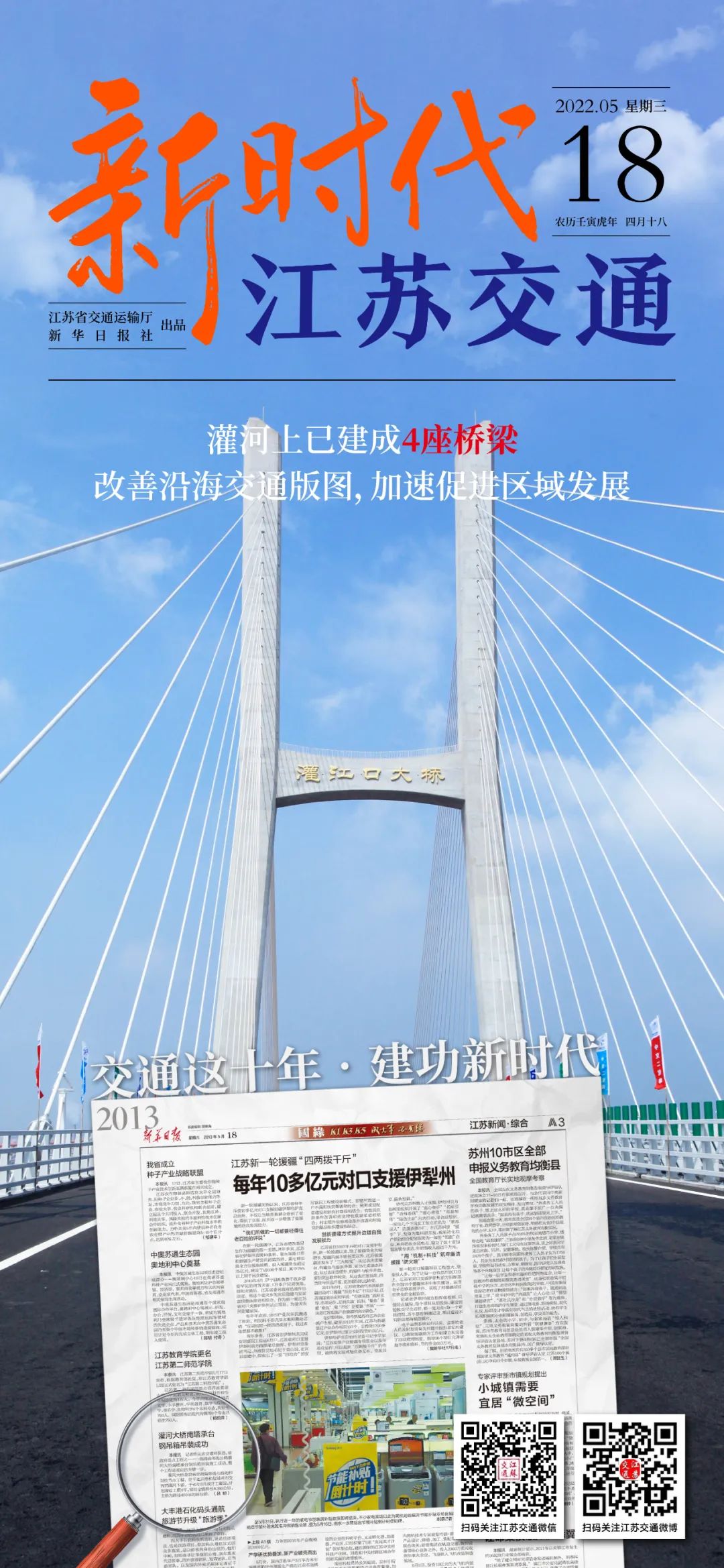 新時(shí)代江蘇交通｜灌河上已建成4座橋梁，改善沿海交通版圖，加速促進(jìn)區(qū)域發(fā)展！