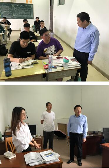 校黨委書記、校長李虎帶隊赴錫澄校區(qū)檢查開學(xué)工作