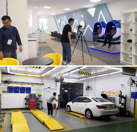 汽車工程學院實訓基地啟動智慧校園全景漫游實景拍攝